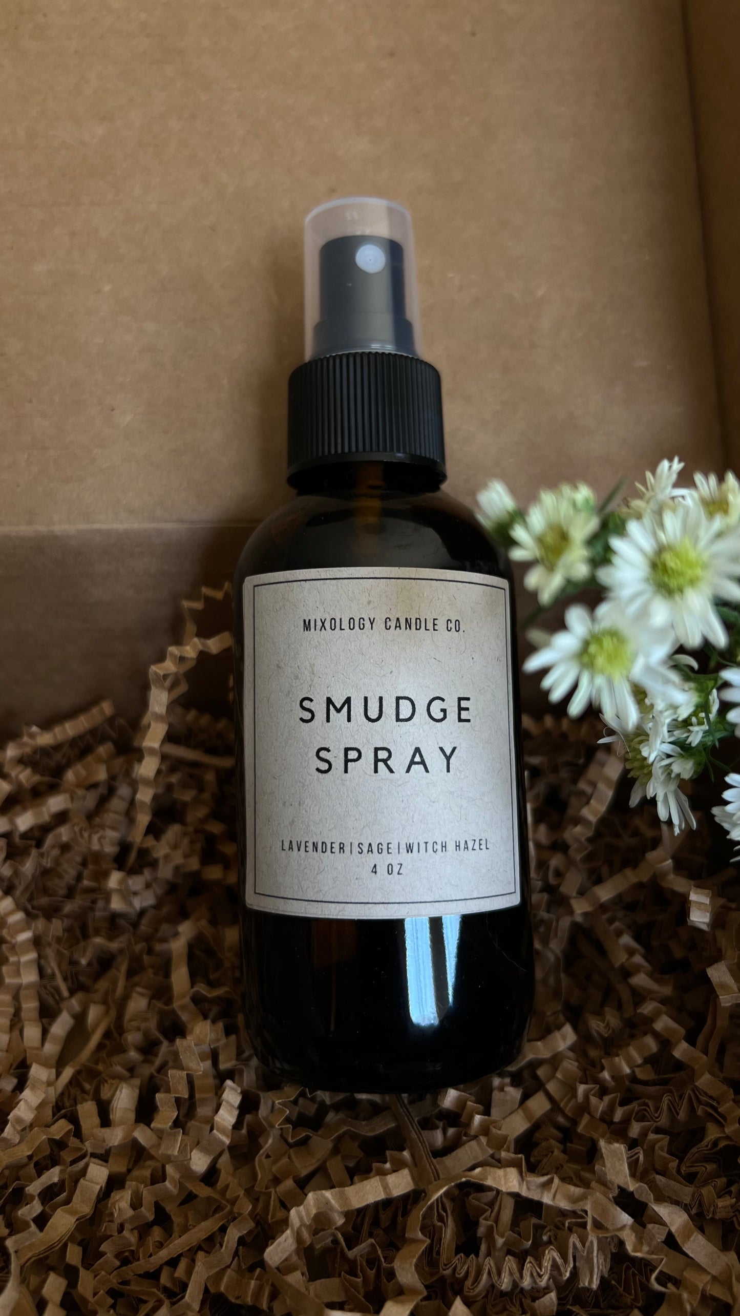 Yoga Smudge Spray, 4 oz Lavender and Sage Infusion, Amethyst Infused Smudge Spray, Room Spray, Meditation Spray