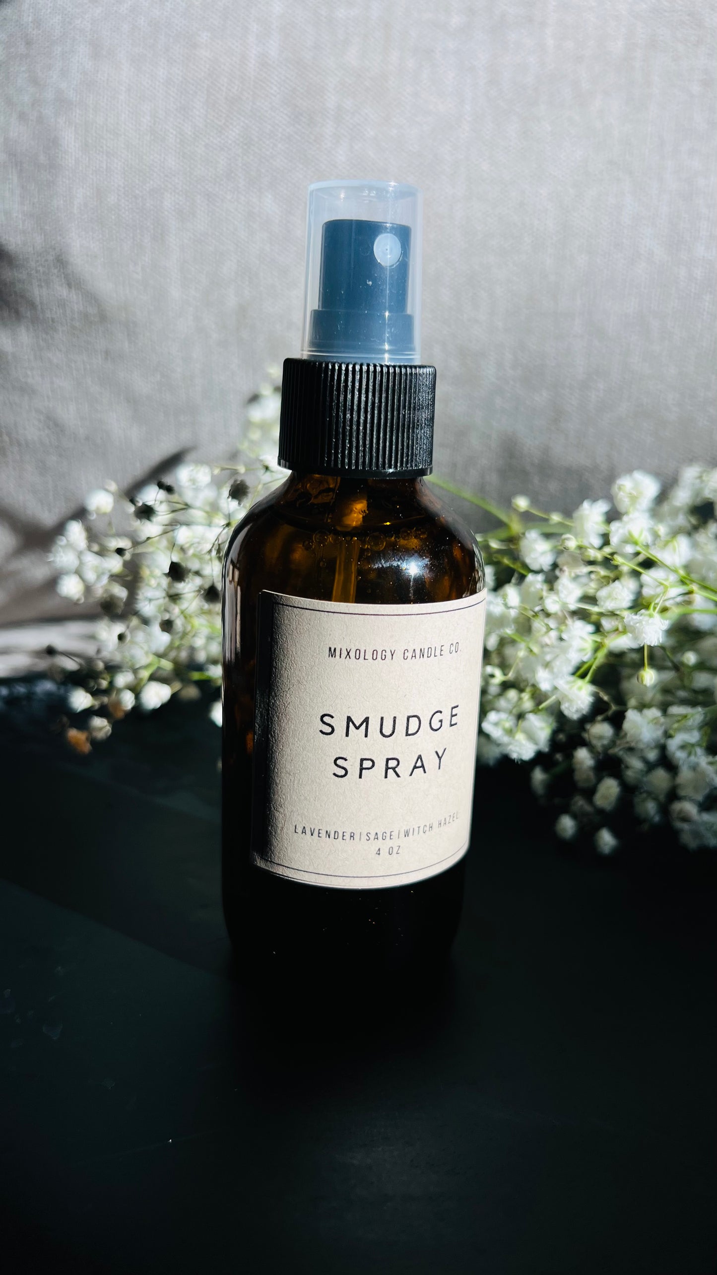 Yoga Smudge Spray, 4 oz Lavender and Sage Infusion, Amethyst Infused Smudge Spray, Room Spray, Meditation Spray