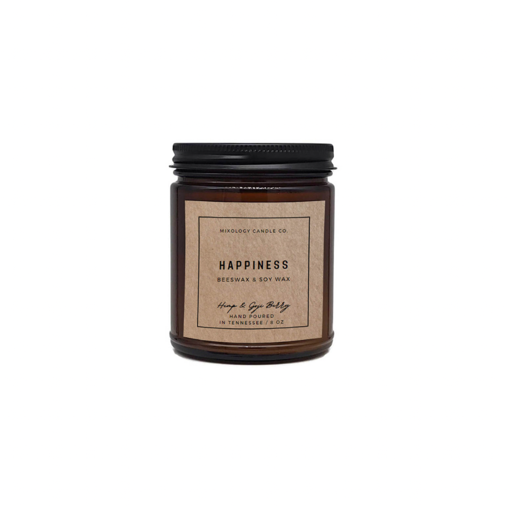 Beeswax & Soy Wax Meditation Candle, Non Toxic Candle, 8 oz, Pure Beeswax+Soy Wax