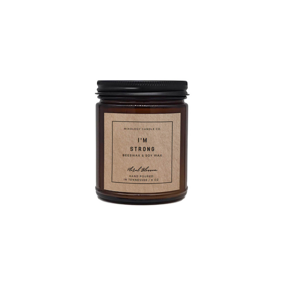 Beeswax & Soy Wax Meditation Candle, Non Toxic Candle, 8 oz, Pure Beeswax+Soy Wax