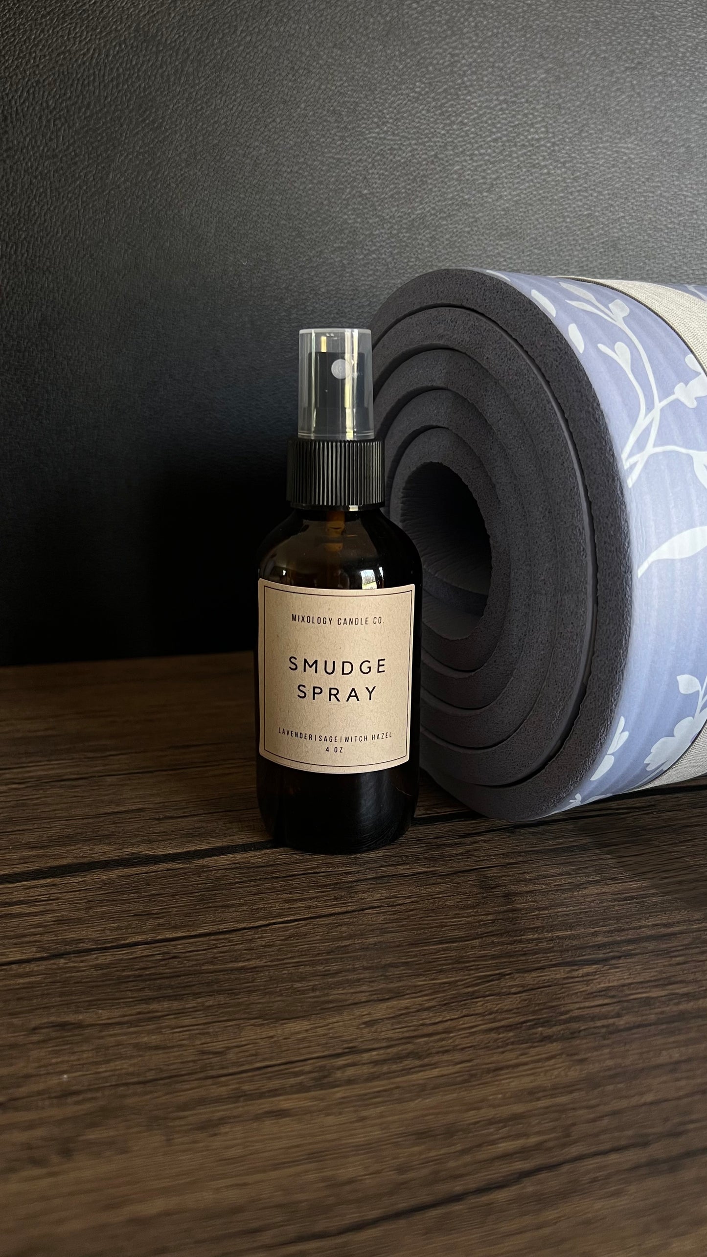 Yoga Smudge Spray, 4 oz Lavender and Sage Infusion, Amethyst Infused Smudge Spray, Room Spray, Meditation Spray